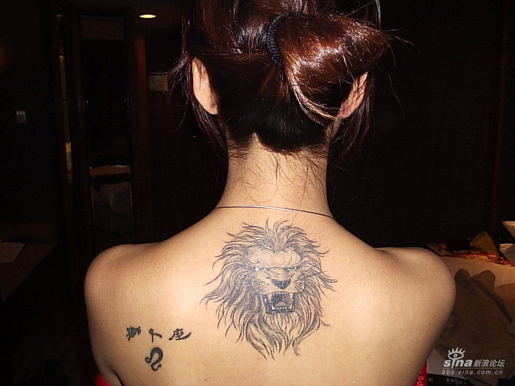 狮子纹身_狮子纹身手稿-万县网