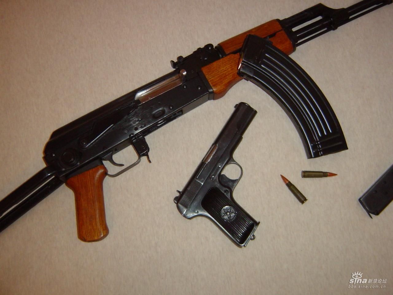 国产56-I自动步枪与54手枪_陆军版_三军论坛_