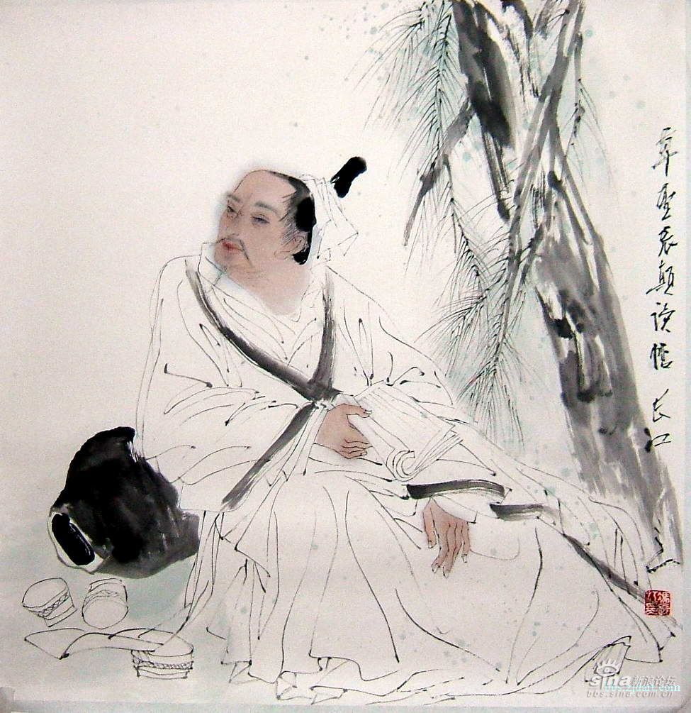 冯长江工笔人物画欣赏