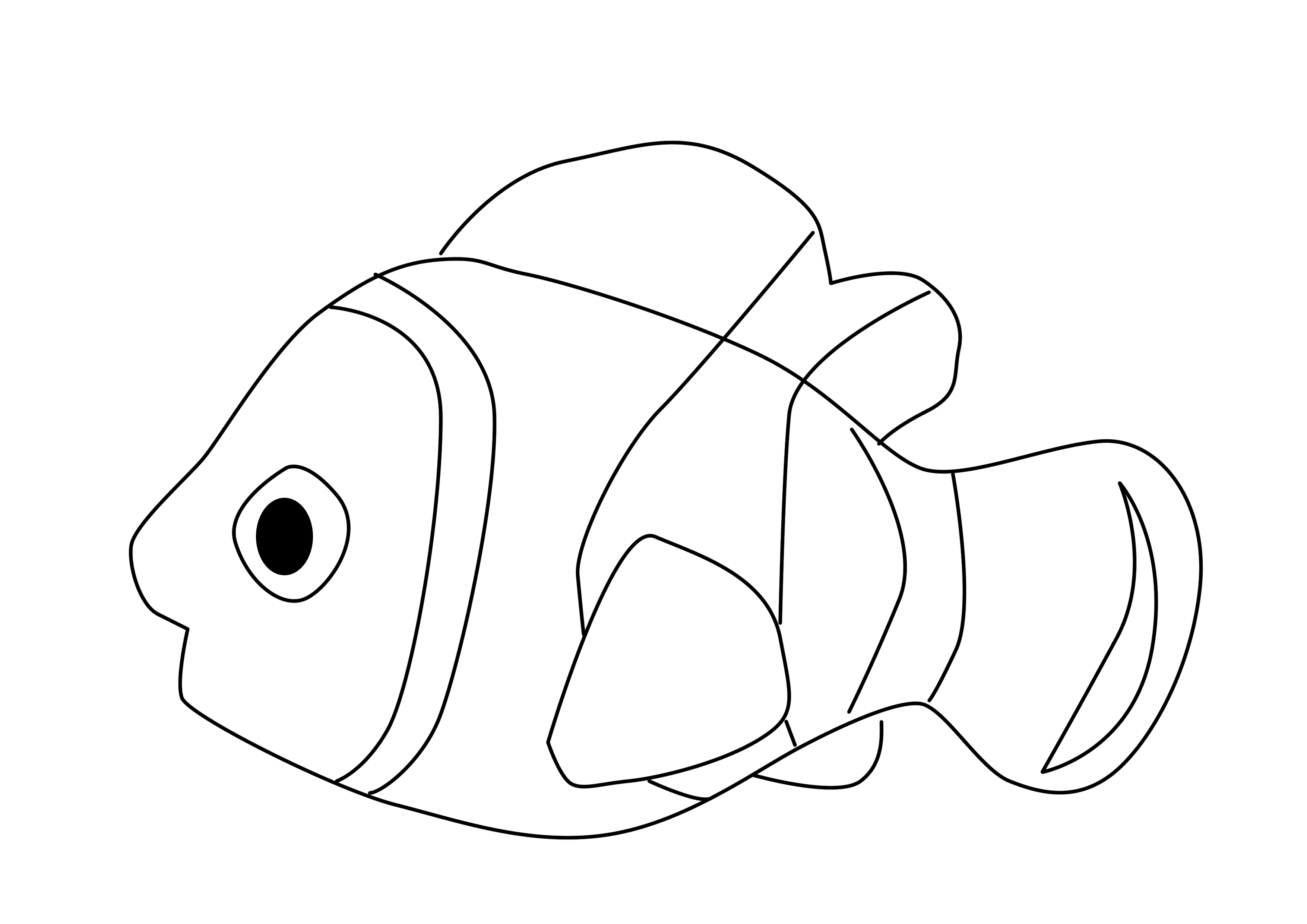 小鱼的基本画法步骤